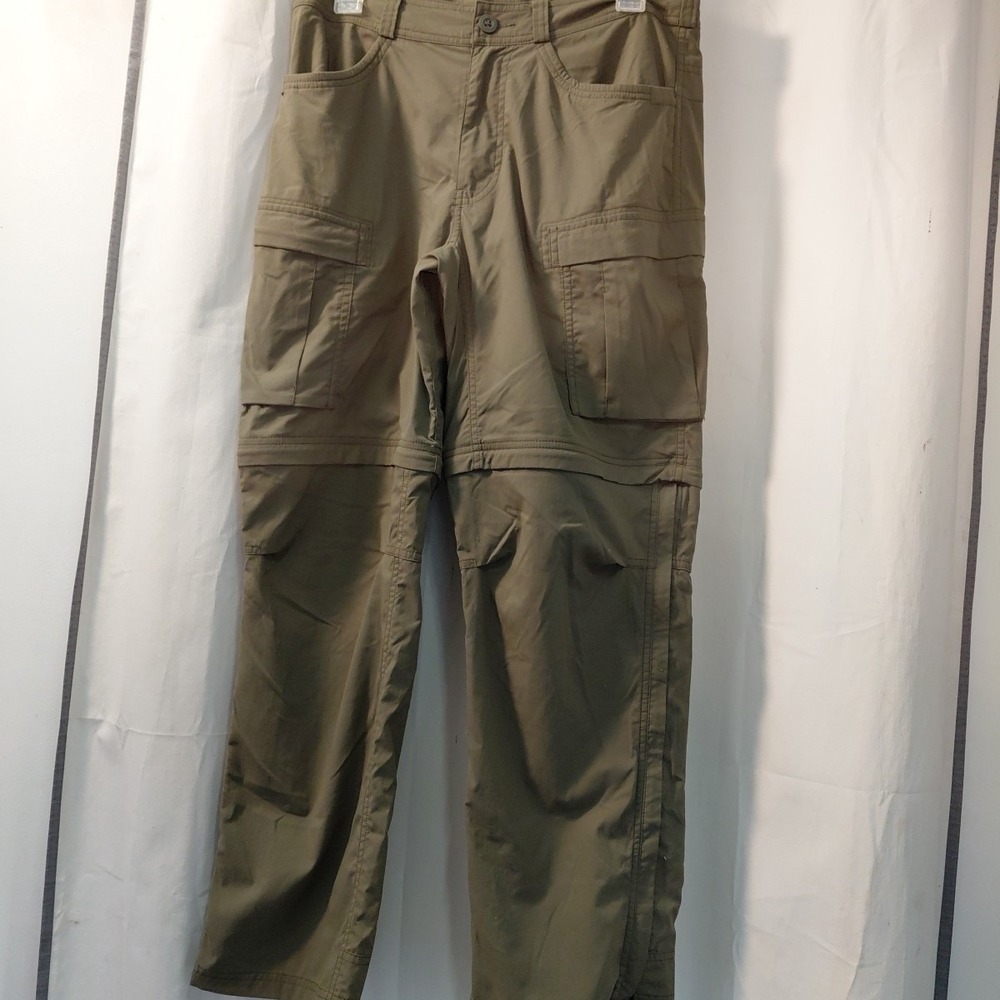 REI‎ COOP Convertible Hiking Pants 32×28 Green Outdoor Cargo
